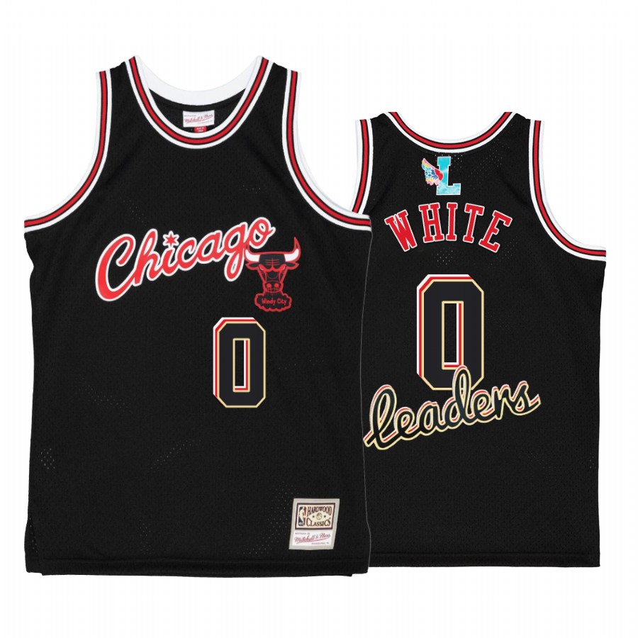 Chicago Bulls Coby White My Towns Leaders Black Jersey #0 Windy City