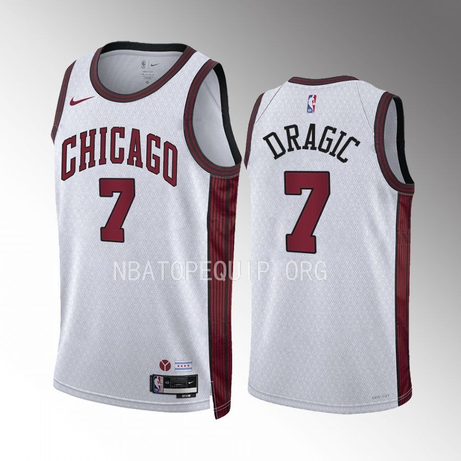 Chicago Bulls Goran Dragic 2022-23 City Edition White #7 Jersey Swingman