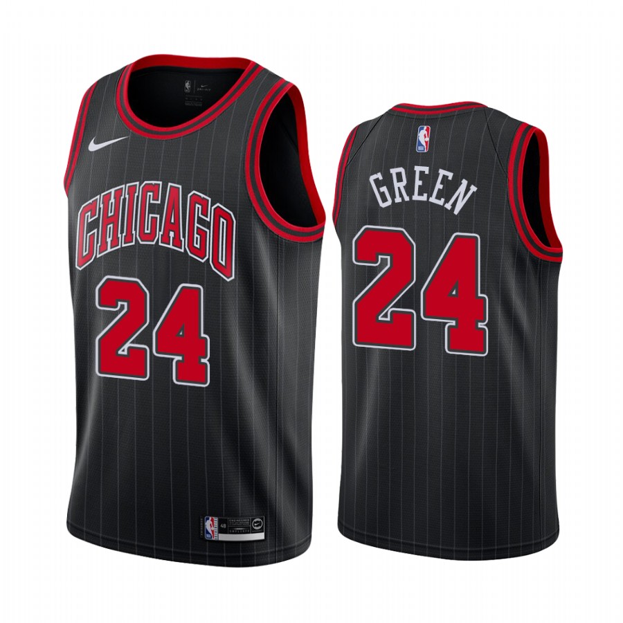 Chicago Bulls Javonte Green #24 Black Statement Edition Jersey 2021 Trade