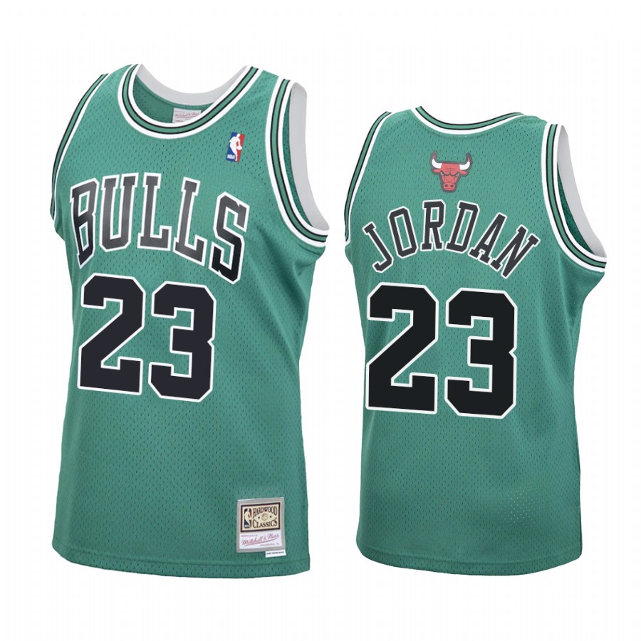 Chicago Bulls Michael Jordan #23 Green St. Patrick Jersey
