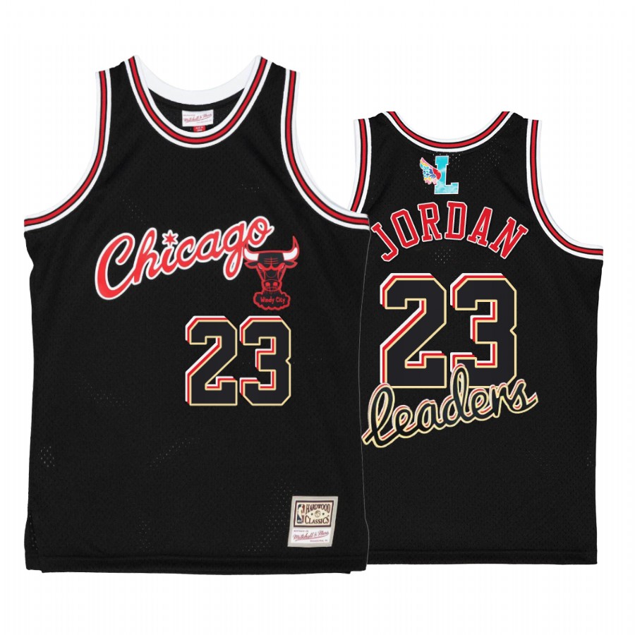 Chicago Bulls Michael Jordan My Towns Leaders Black Jersey #23 Windy City