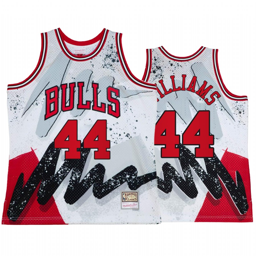 Chicago Bulls Patrick Williams Hyper Hoop #44 White Throwback 90s Jersey