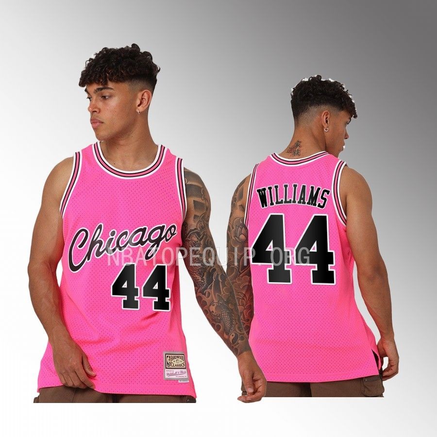Chicago Bulls Patrick Williams Neon Tropical #44 Pink Swingman Jersey