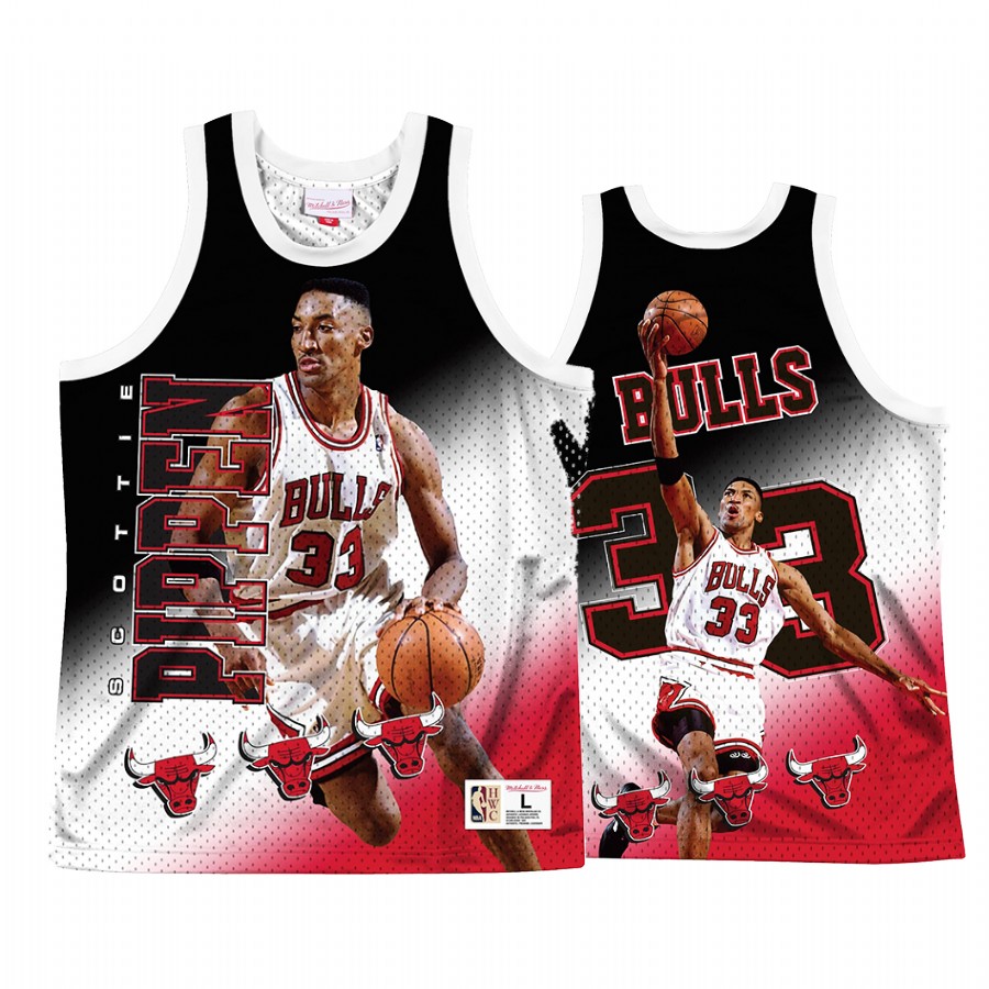 Chicago Bulls Scottie Pippen #33 Behind The Back Jersey Men's