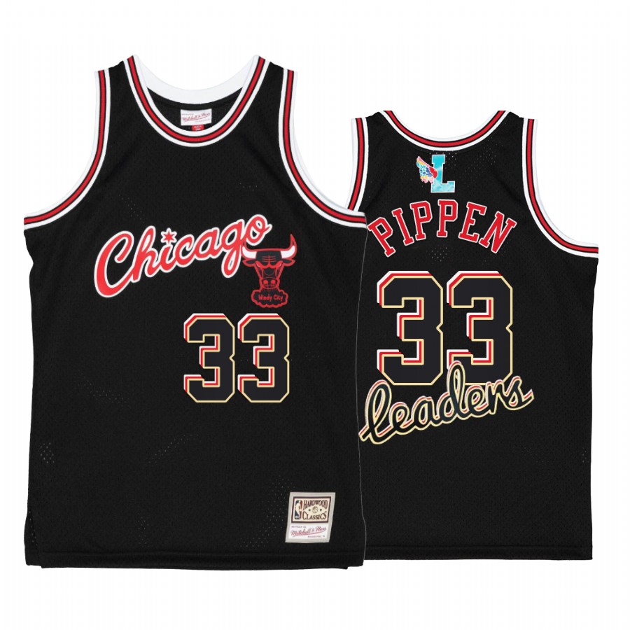 Chicago Bulls Scottie Pippen My Towns Leaders Black Jersey #33 Windy City
