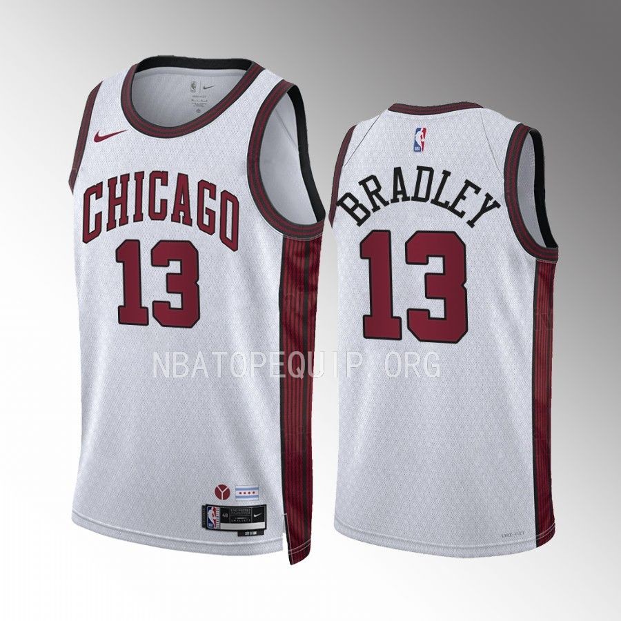Chicago Bulls Tony Bradley 2022-23 City Edition White #13 Jersey Swingman