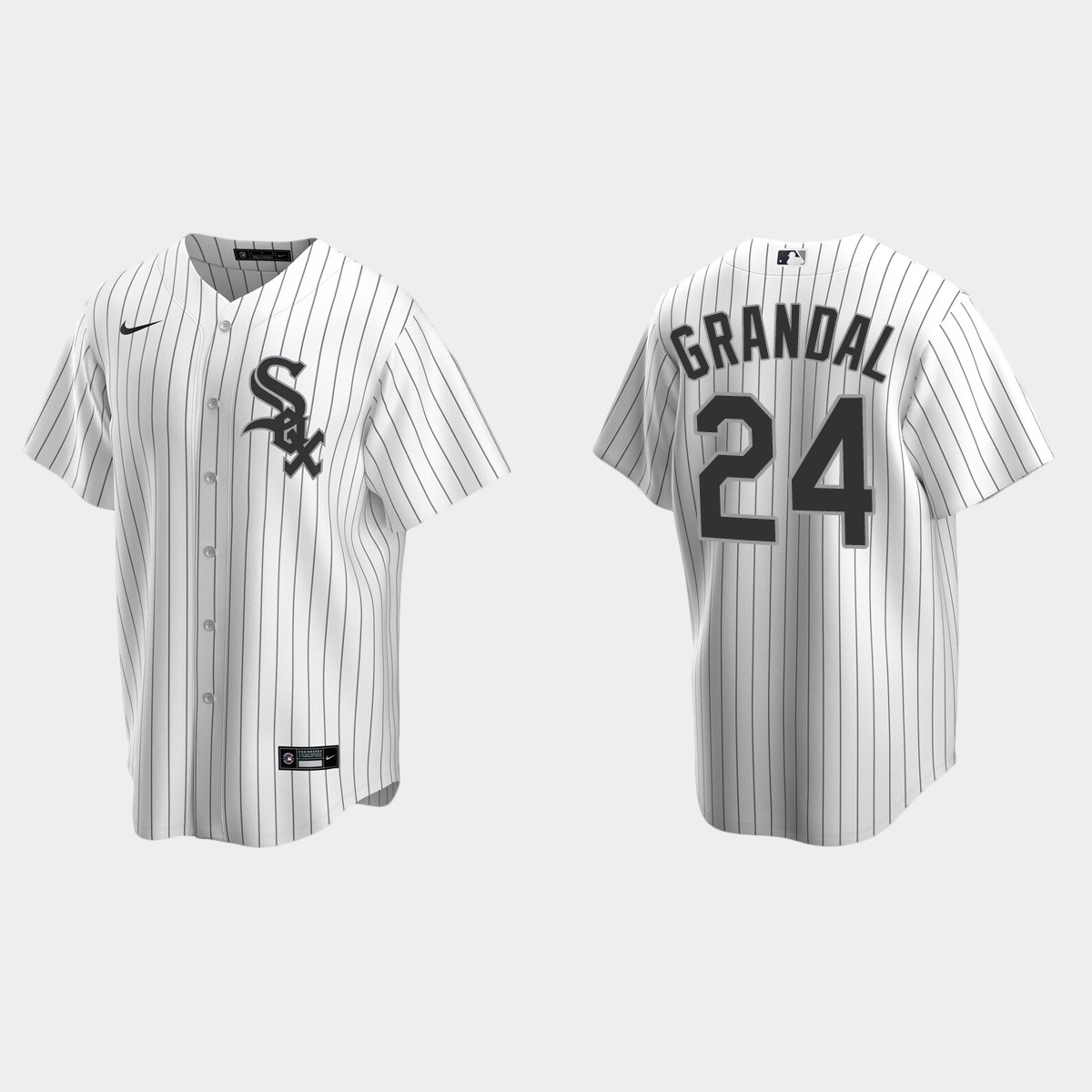 Chicago White Sox #24 Yasmani Grandal Home Jersey - White