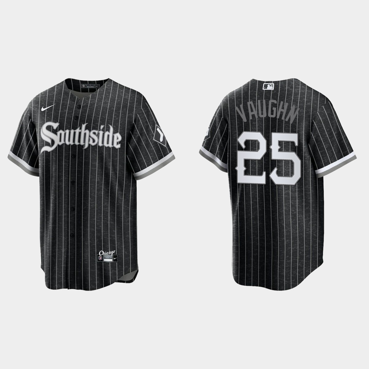 Chicago White Sox #25 Andrew Vaughn 2021 City Connect Jersey - Black