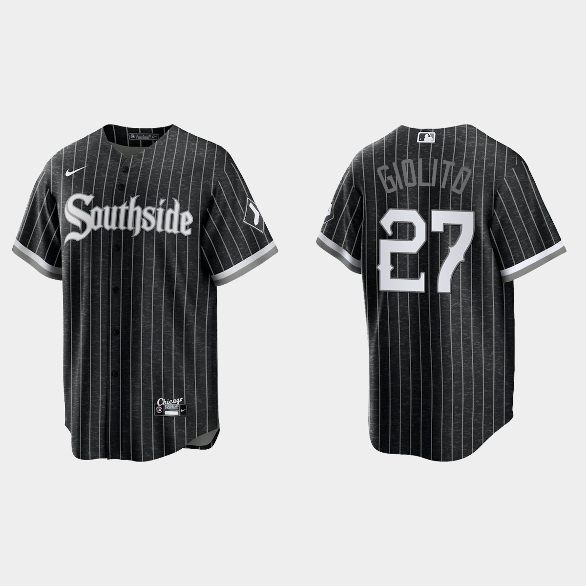 Chicago White Sox #27 Lucas Giolito 2021 City Connect Jersey - Black