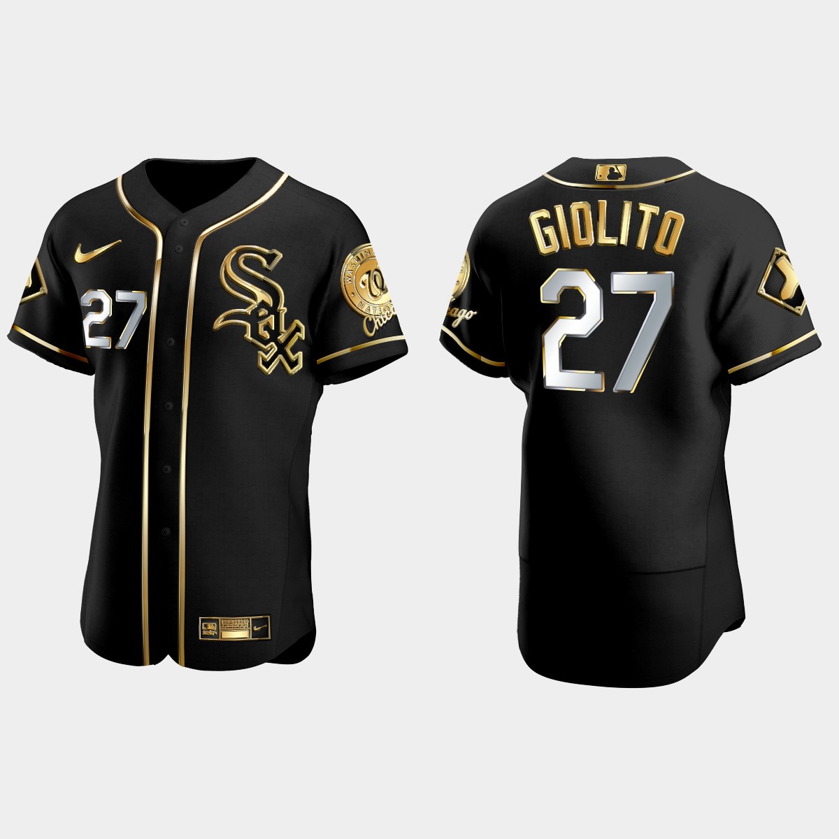 Chicago White Sox #27 Lucas Giolito Golden Edition Jersey - Black