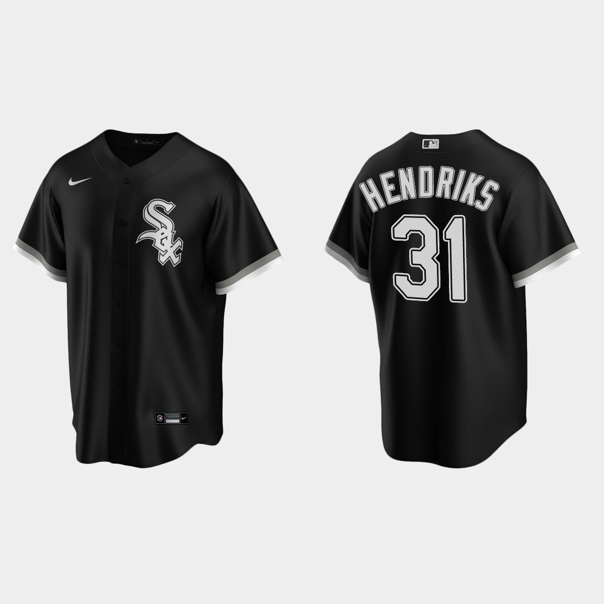 Chicago White Sox #31 Liam Hendriks Alternate Jersey - Black