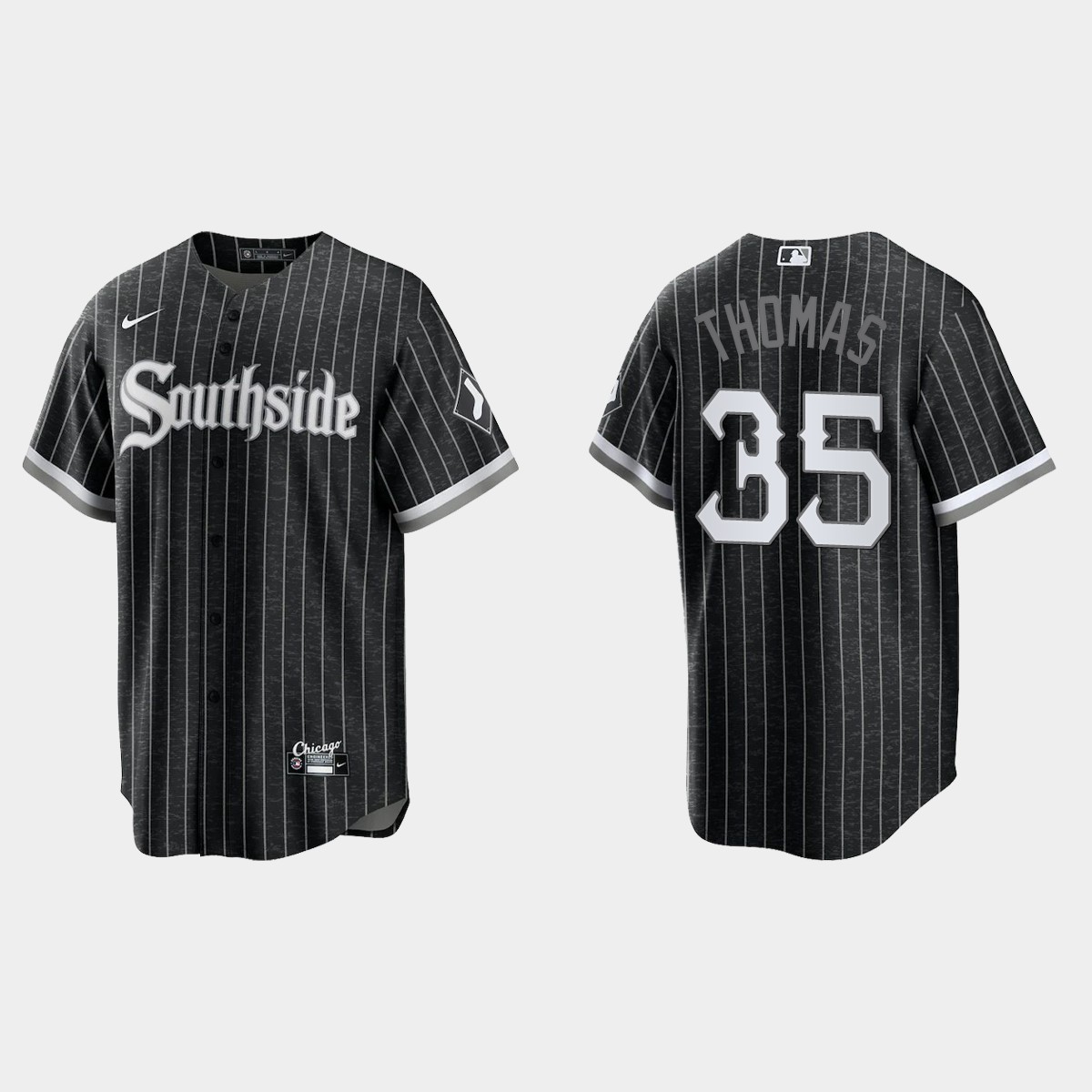 Chicago White Sox #35 Frank Thomas 2021 City Connect Jersey - Black