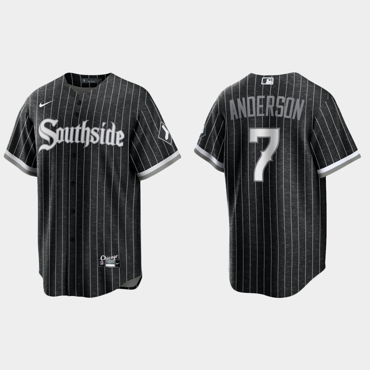 Chicago White Sox #7 Tim Anderson 2021 City Connect Jersey - Black