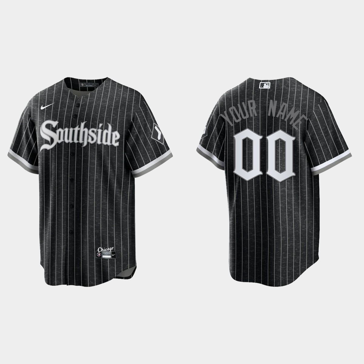 Chicago White Sox Custom 2021 City Connect Jersey - Black
