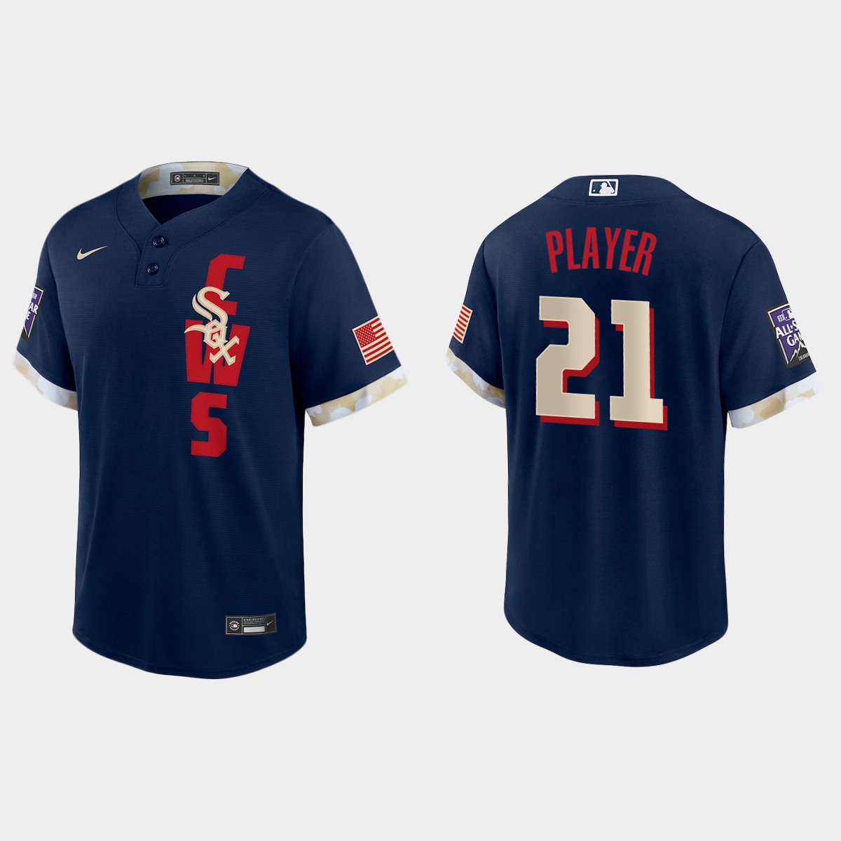 Chicago White Sox Custom 2021 MLB All-Star Game Jersey - Navy