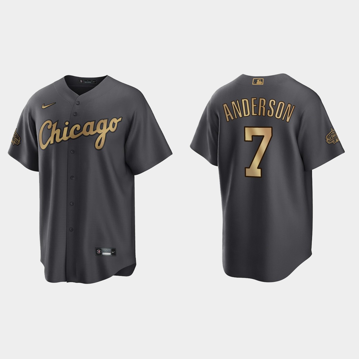 Chicago White Sox Tim Anderson 2022 MLB All-Star Game Jersey - Charcoal