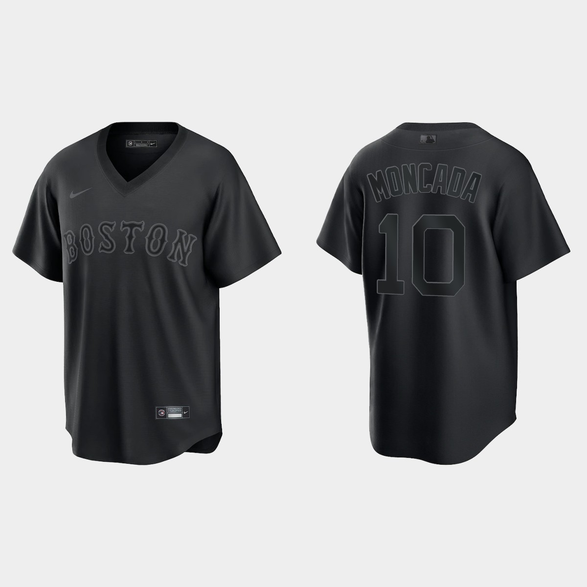 Chicago White Sox Yoan Moncada Pitch Black Fashion Jersey - Black