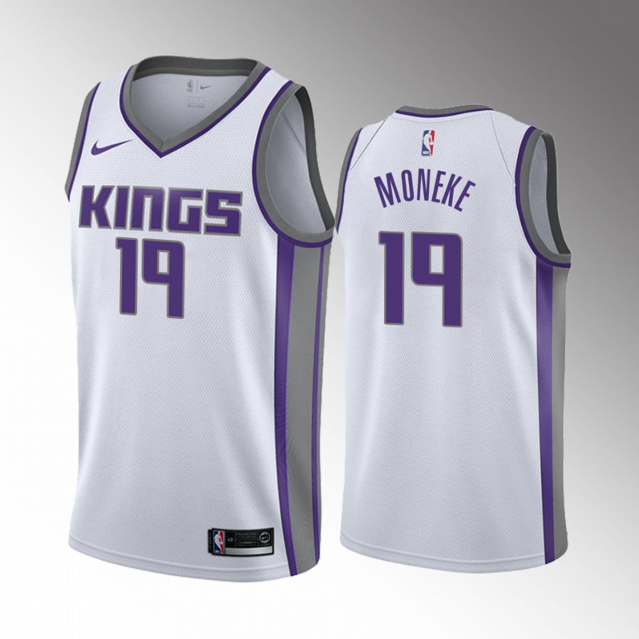 Chima Moneke Sacramento Kings #19 White Jersey Association Edition Swingman