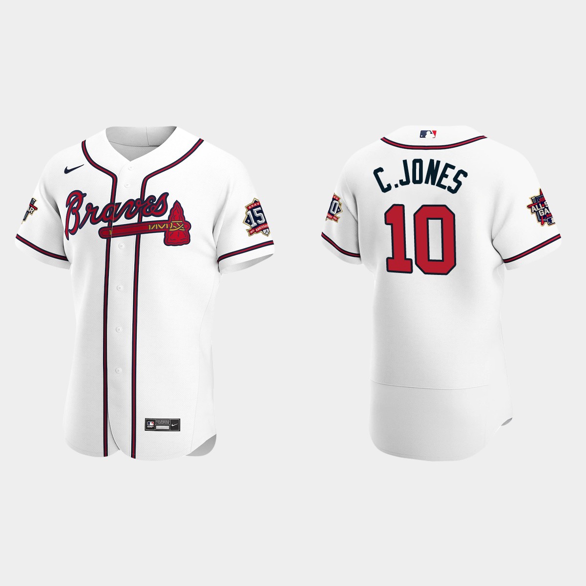 Chipper Jones #10 Atlanta Braves 2021 MLB All-Star Game Jersey - White