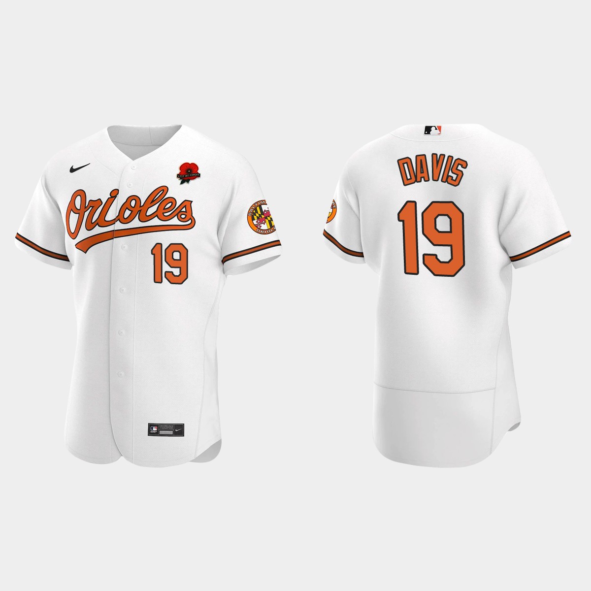 Chris Davis Baltimore Orioles 2021 Memorial Day Jersey - White