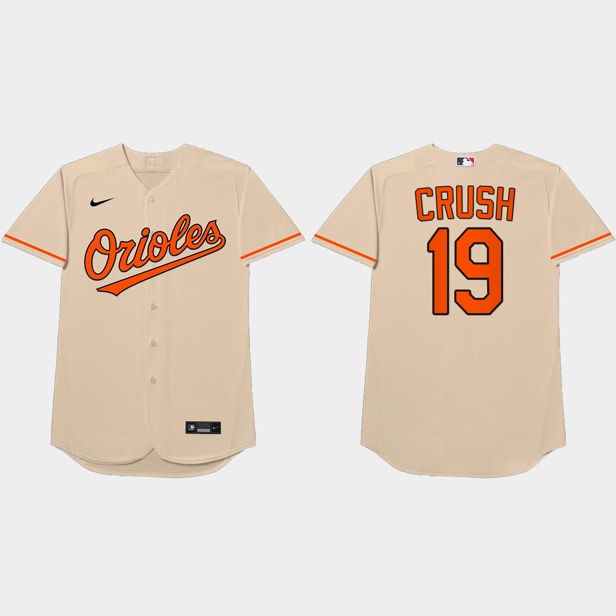 Chris Davis Nickname Orioles 2021 Players' Weekend Crush Jersey - Cream