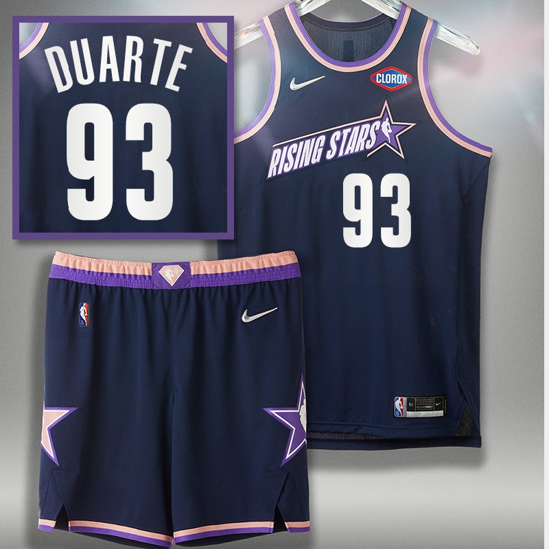 Chris Duarte 2022 NBA Rising Stars Pacers Jersey Purple Uniform