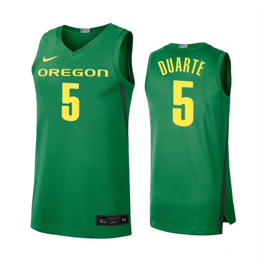 Chris Duarte Oregon Ducks #5 Limited College Baketball Jersey - Green