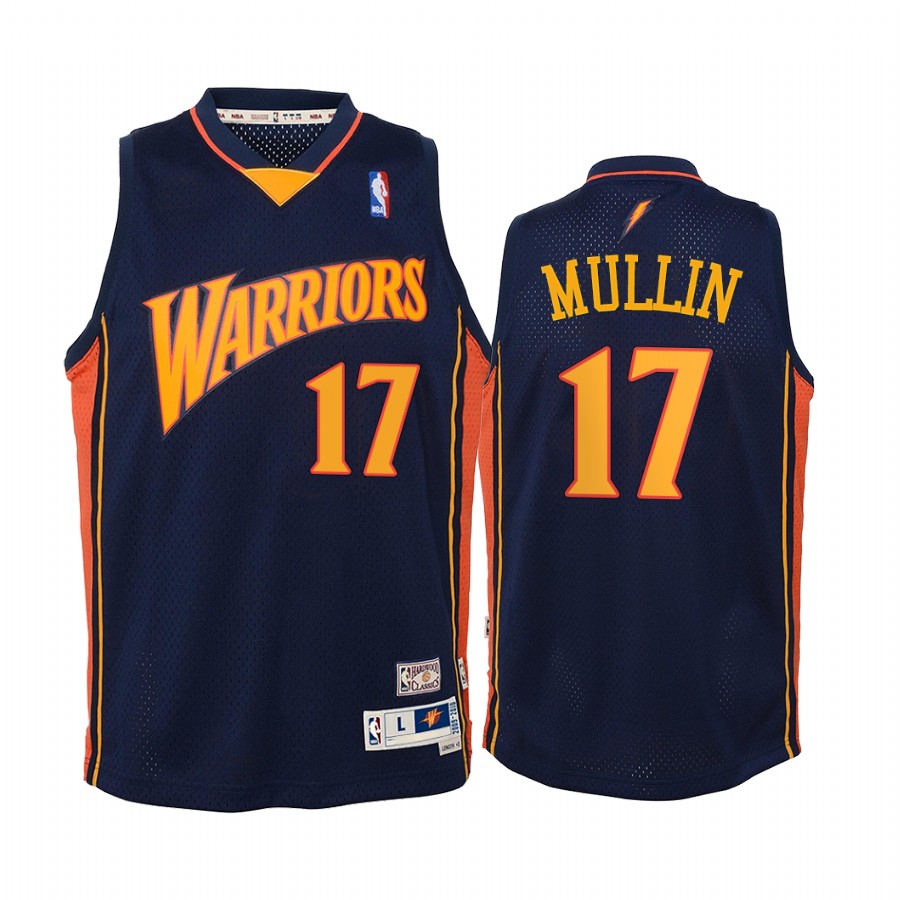 Chris Mullin Golden State Warriors Hardwood Classics youth Jersey - Navy