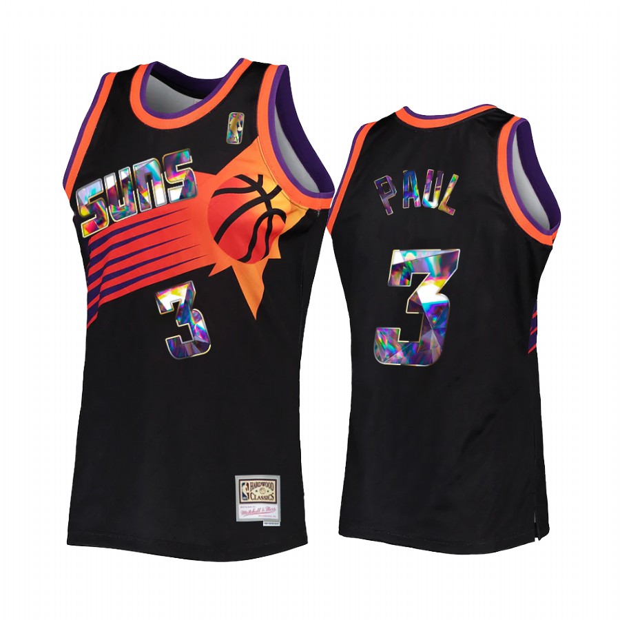 Chris Paul #3 Phoenix Suns NBA 75th Anniversary Diamond Jersey Black