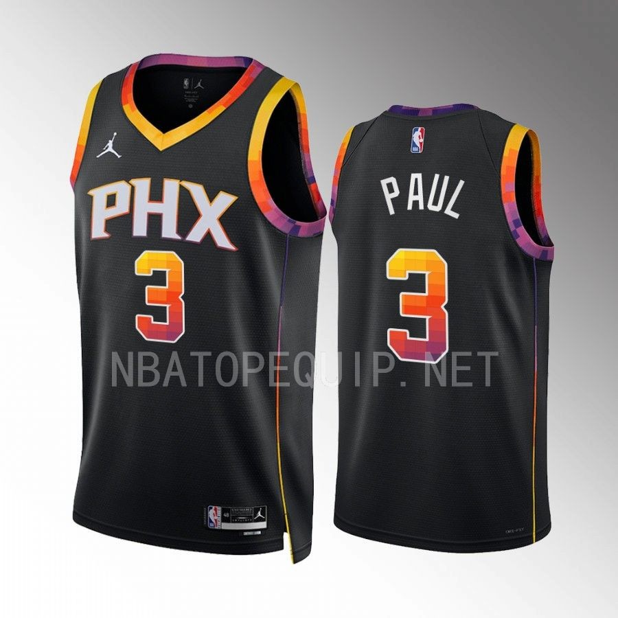 Chris Paul 2022-23 Phoenix Suns Black #3 Statement Edition Jersey Swingman