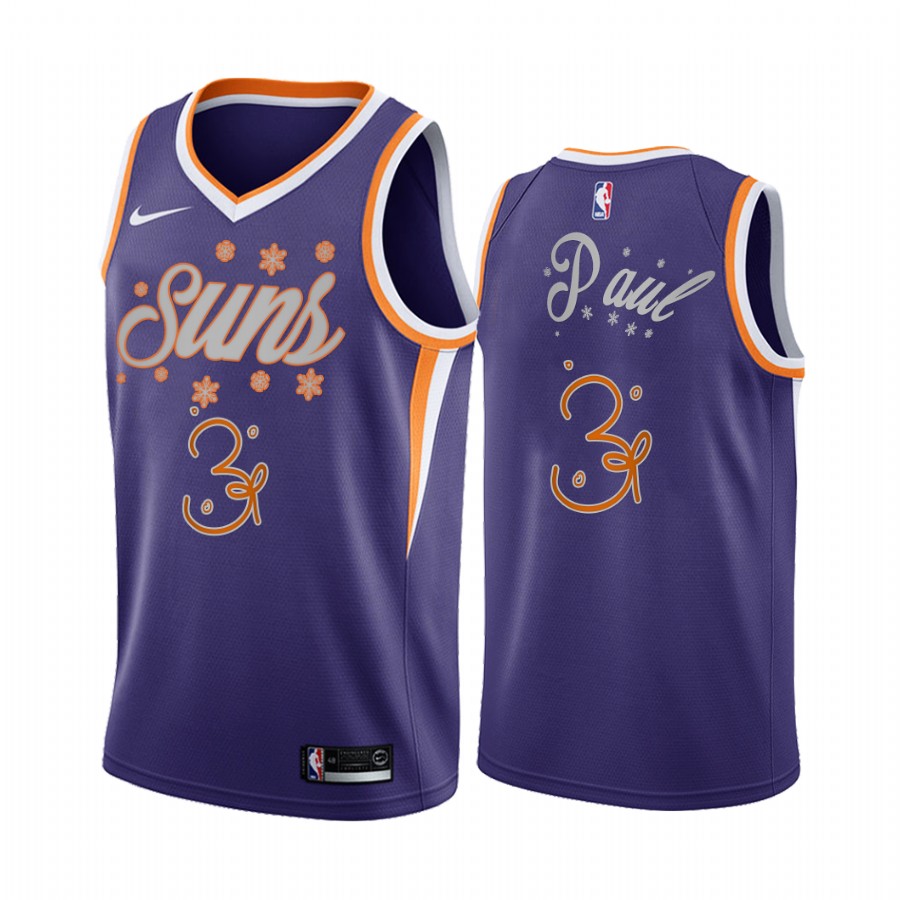Chris Paul Phoenix Suns 2020 Christmas Night Purple Jersey Festive Special Edition
