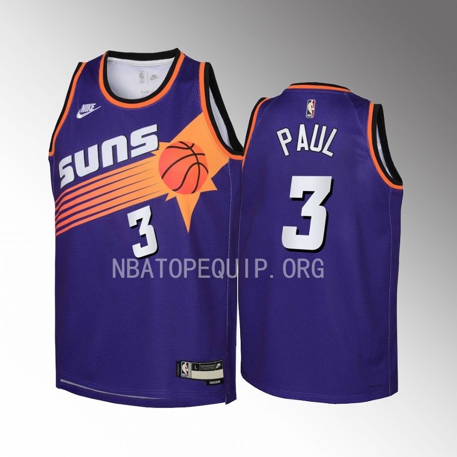 Chris Paul Phoenix Suns 2022-23 Classic Edition Purple Youth Jersey - Swingman