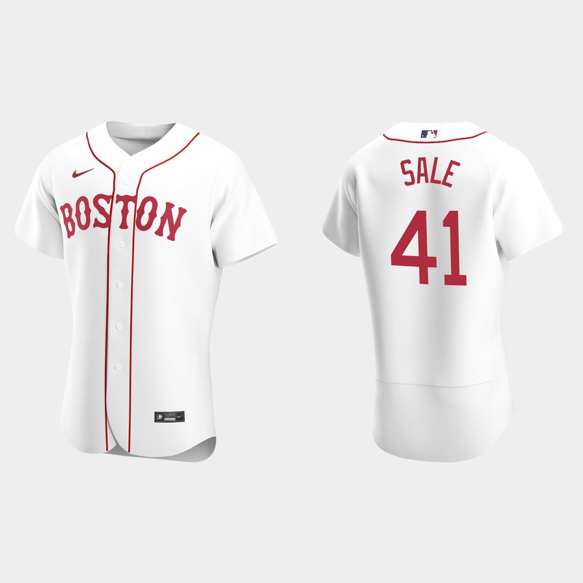 Chris Sale #41 Boston Red Sox White 2020 Alternate Jersey