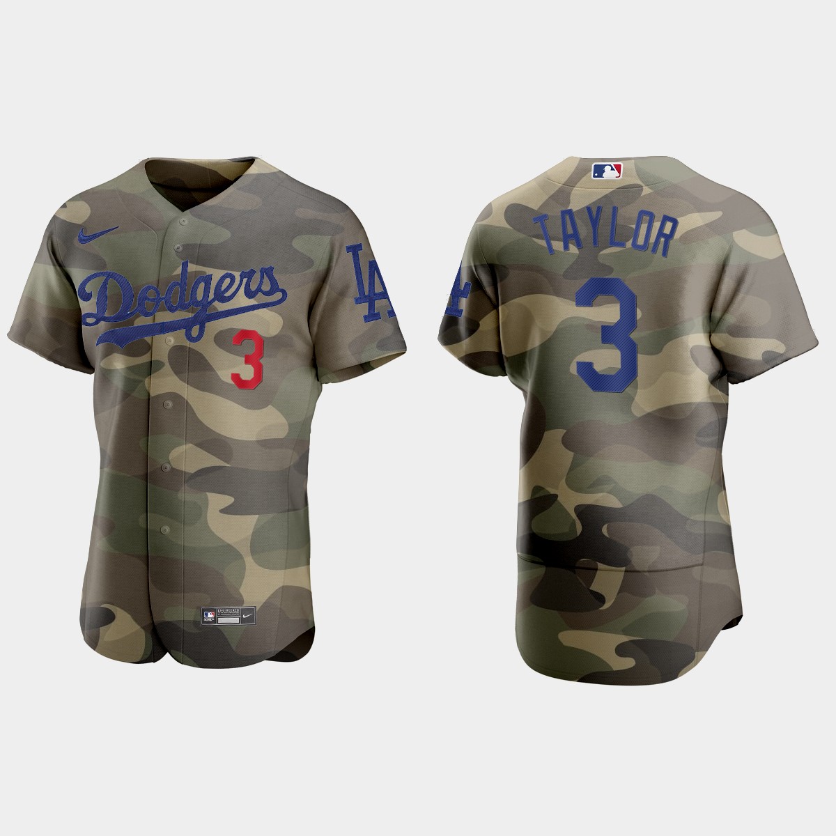 Chris Taylor Los Angeles Dodgers 2021 National Armed Forces Day Jersey - Camo
