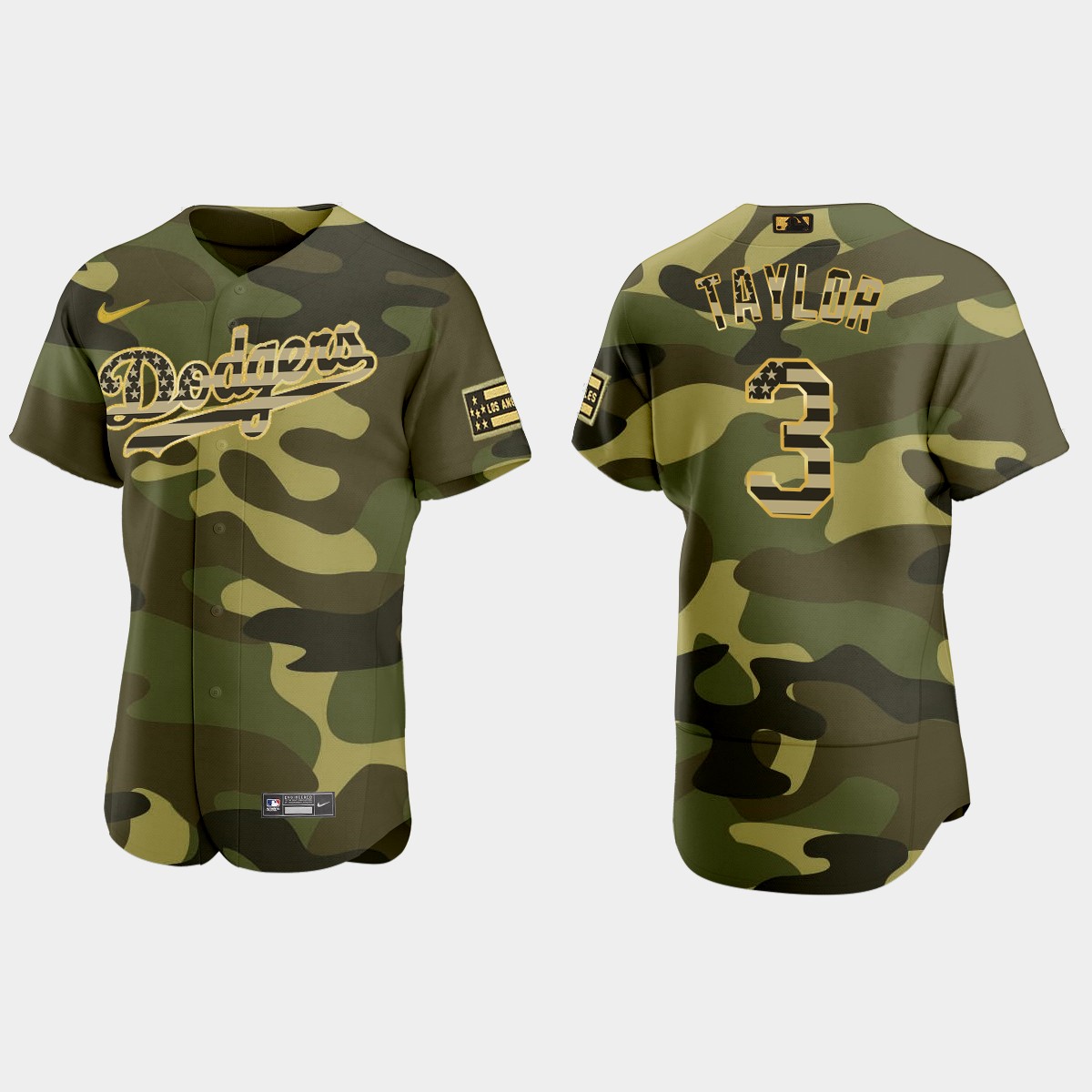 Chris Taylor Los Angeles Dodgers 2022 Armed Forces Day Jersey - Camo