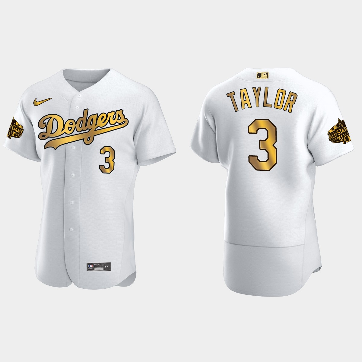 Chris Taylor Los Angeles Dodgers 2022 MLB All-Star Game Jersey - White Gold