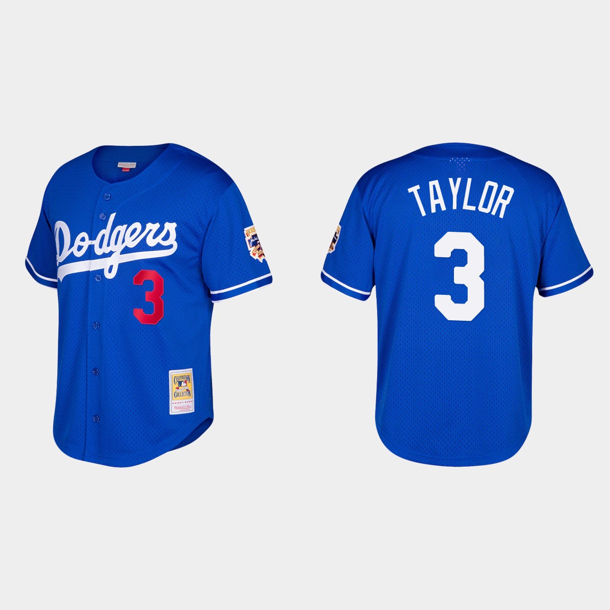 Chris Taylor Los Angeles Dodgers Cooperstown Collection Mesh Batting Practice Jersey - Royal