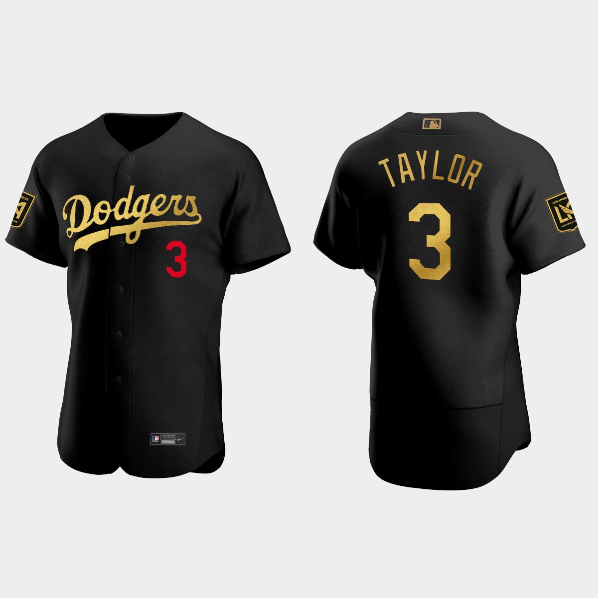 Chris Taylor Los Angeles Dodgers LAFC Night Jersey - Black