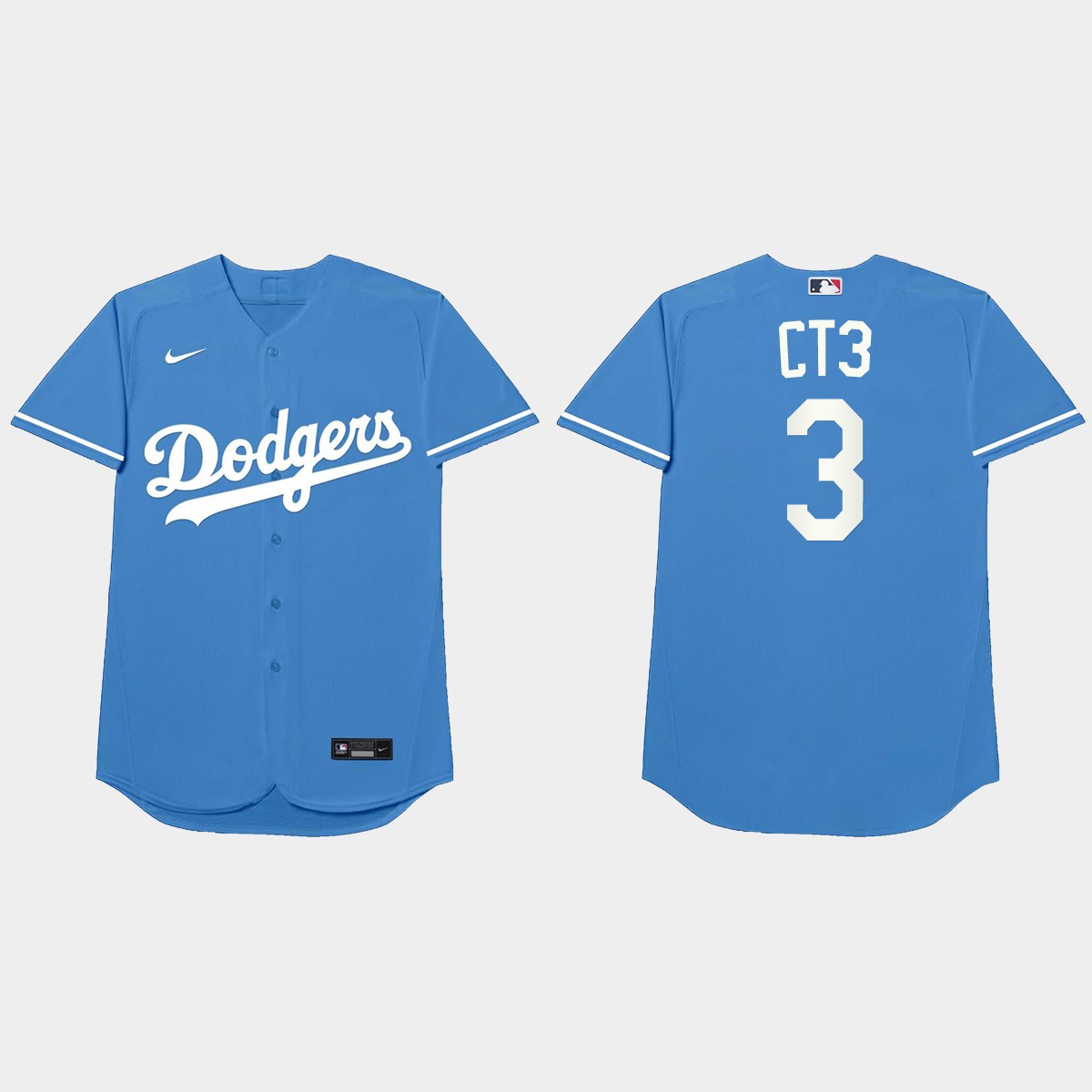 Chris Taylor Nickname Dodgers 2021 Players' Weekend CT3 Jersey - Royal