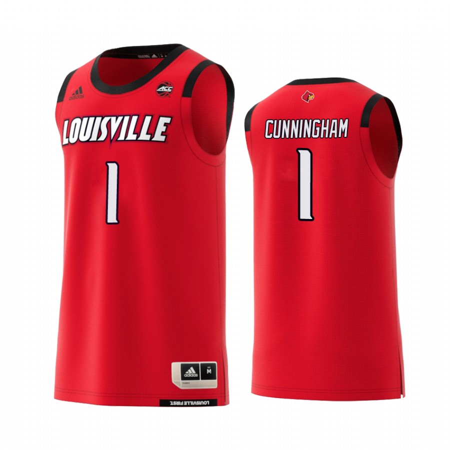 Christen Cunningham Louisville Cardinals #1  College  Jersey - Red
