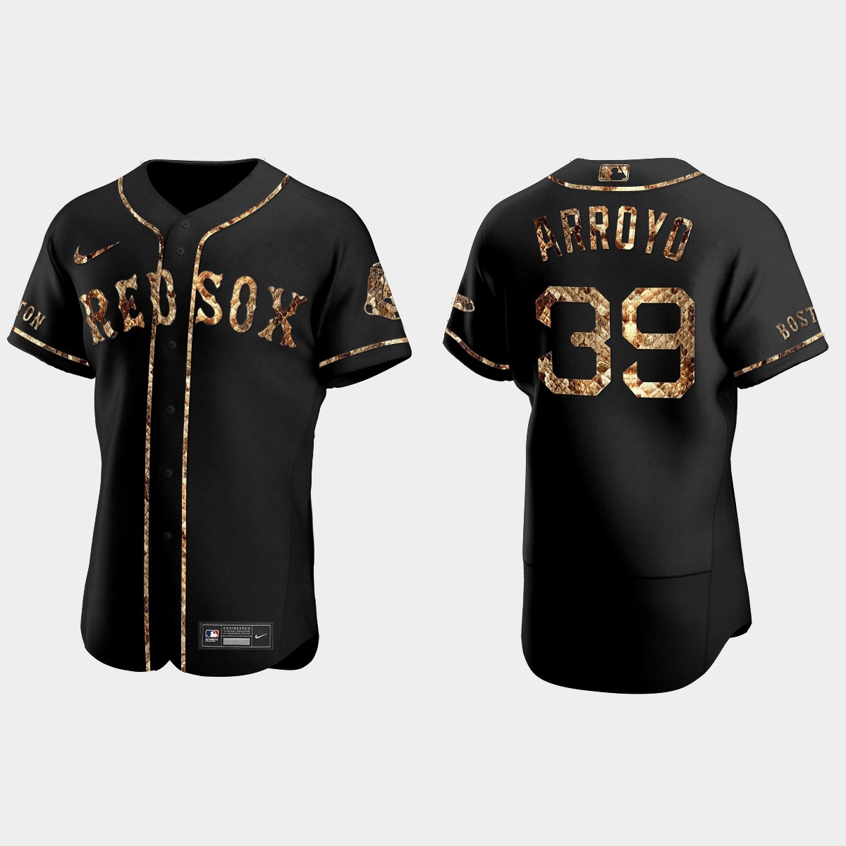 Christian Arroyo Boston Red Sox Python Skin Jersey - Black