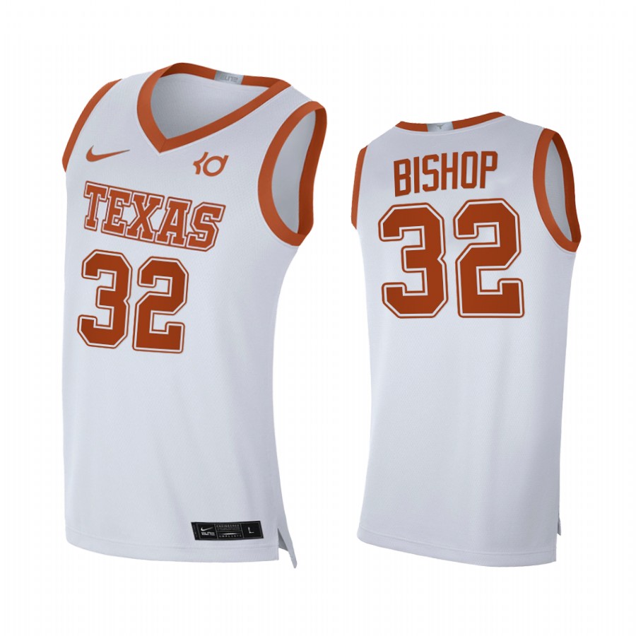 Christian Bishop Texas Longhorns White Jersey Alumni Player Limited 2021 Top Transfers