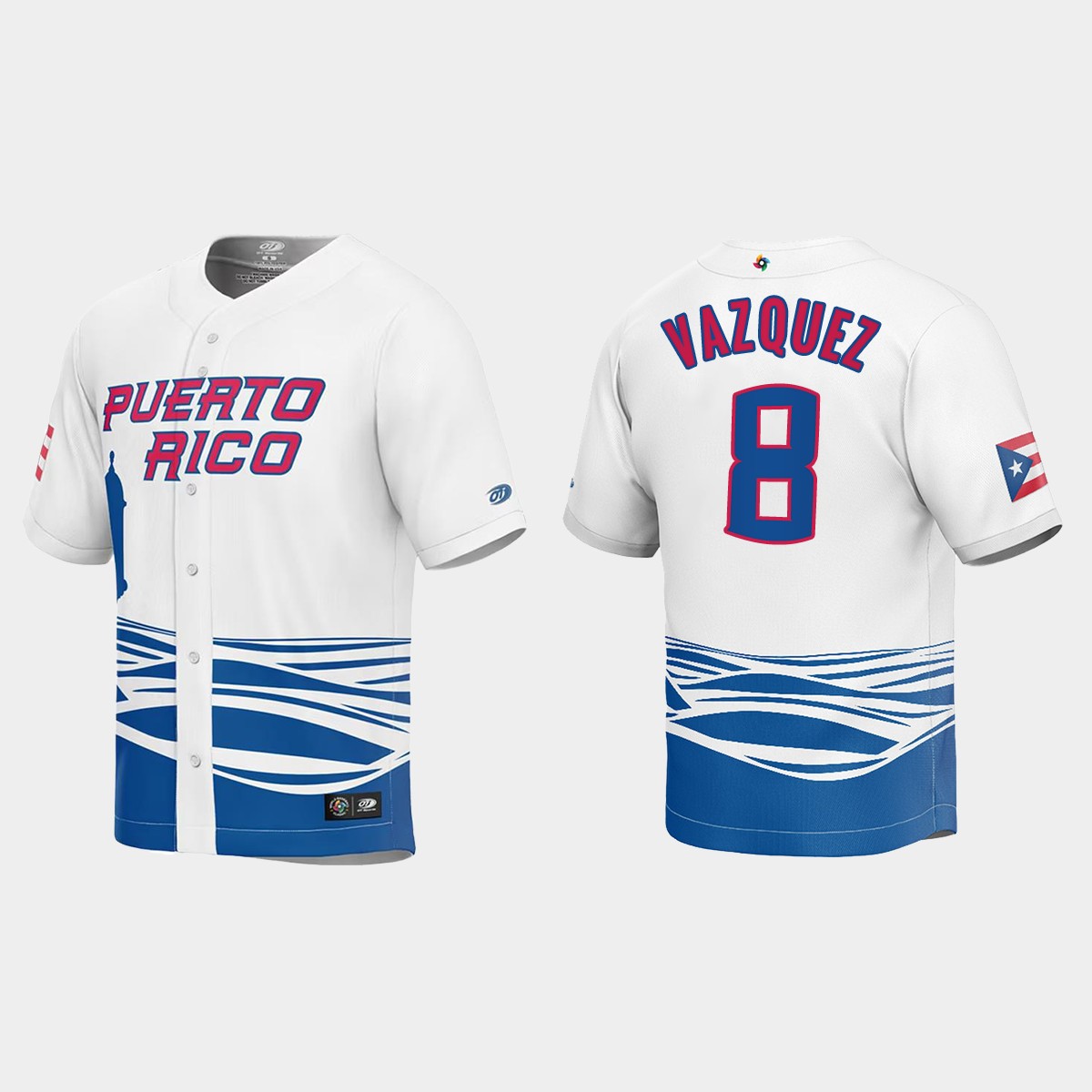 Christian Vazquez Puerto Rico  2023 World  Classic Jersey - White