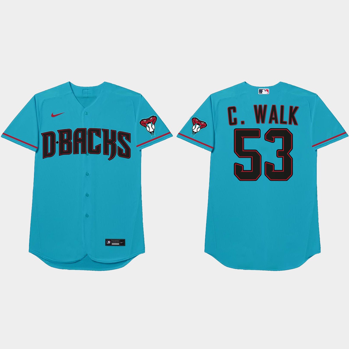 Christian Walker Nickname Diamondbacks 2021 Players' Weekend C. Walk Jersey - Blue