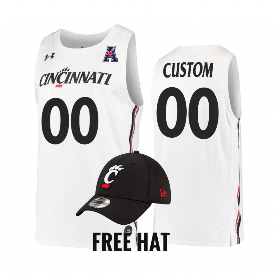 Cincinnati Bearcats Custom Jersey 2022 College  White Home Uniform