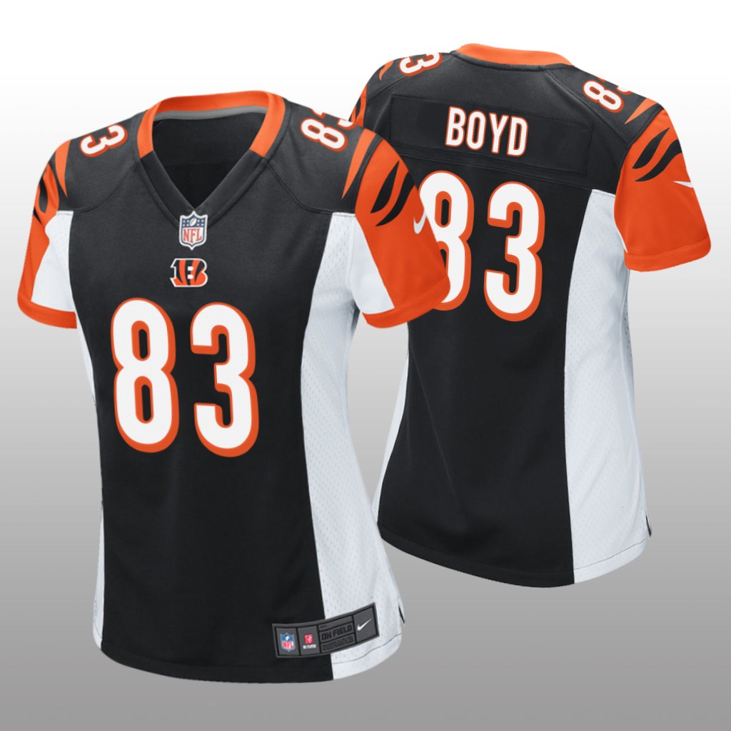 Cincinnati Bengals #83 Black Tyler Boyd Game Jersey - Women