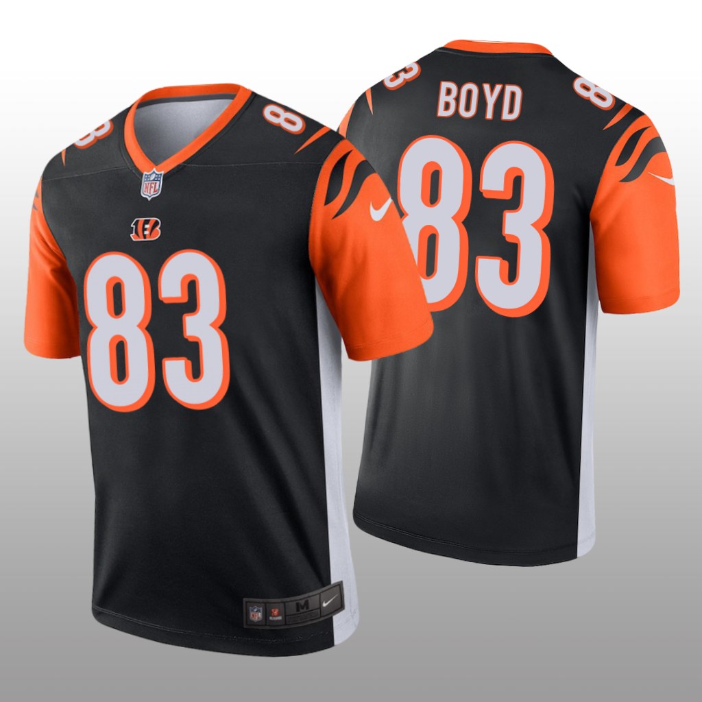 Cincinnati Bengals #83 Tyler Boyd Black legend color rush Jersey - Men's