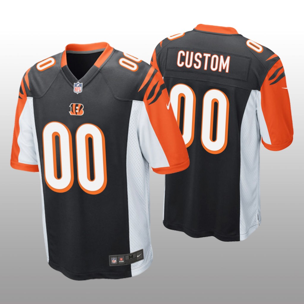Cincinnati Bengals # Black Custom Pro Line Jersey - Youth