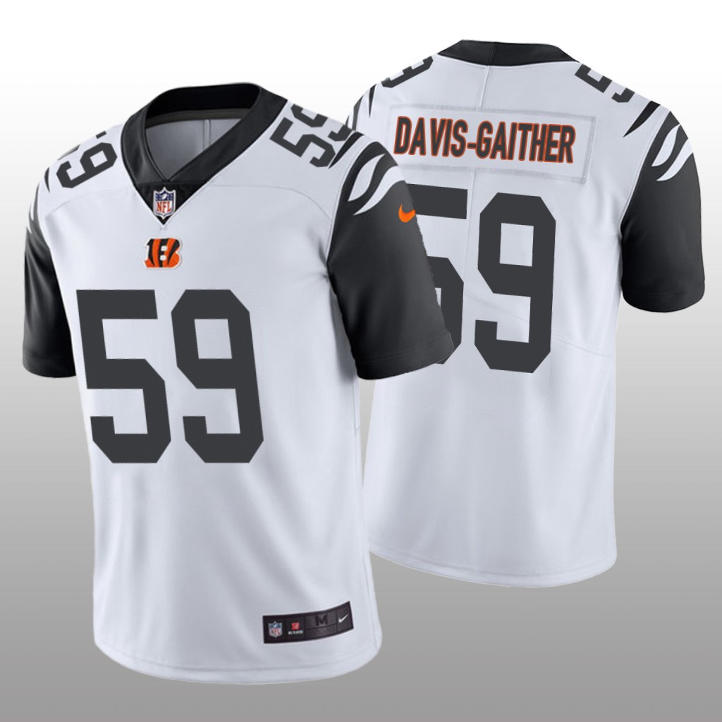 Cincinnati Bengals Akeem Davis-Gaither White Jersey Color Rush Limited - Men's
