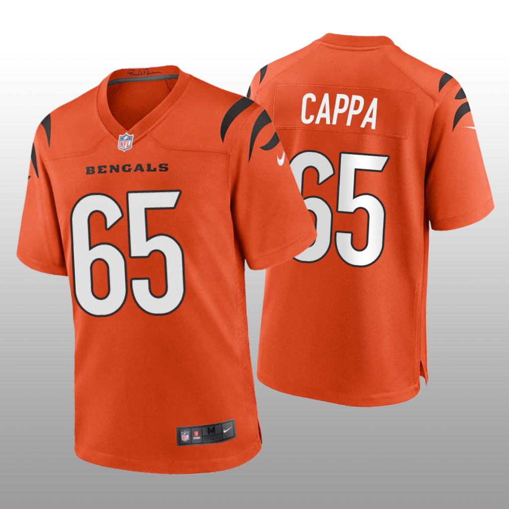 Cincinnati Bengals Alex Cappa Orange Jersey Game - Men's
